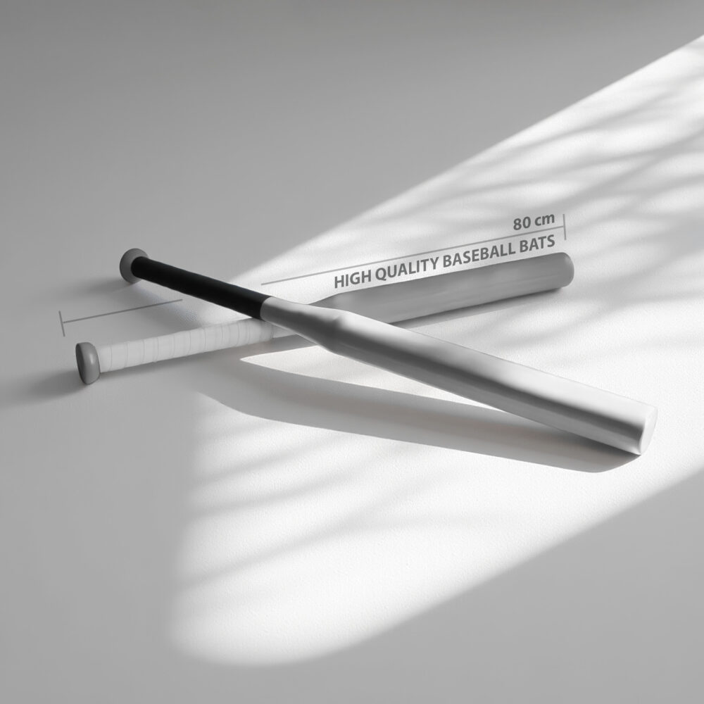 مضرب بيسبول - أبيض